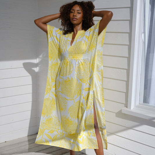 Smock Waist Maxi Dress