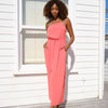 Strapless Beach Dress Coral