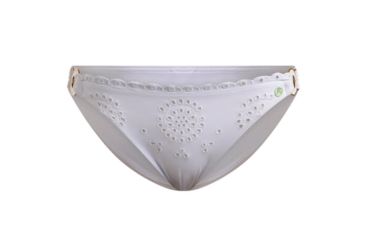 Broderie Bikini Brief White