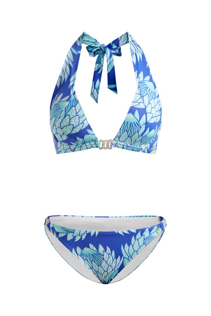 Halter Bikini Blue Protea