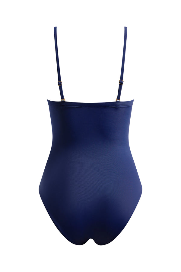 Broderie Swimsuit Navy