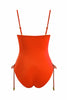 Ruched Side Swimsuit Coral