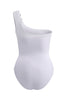 One Shoulder Swimsuit White