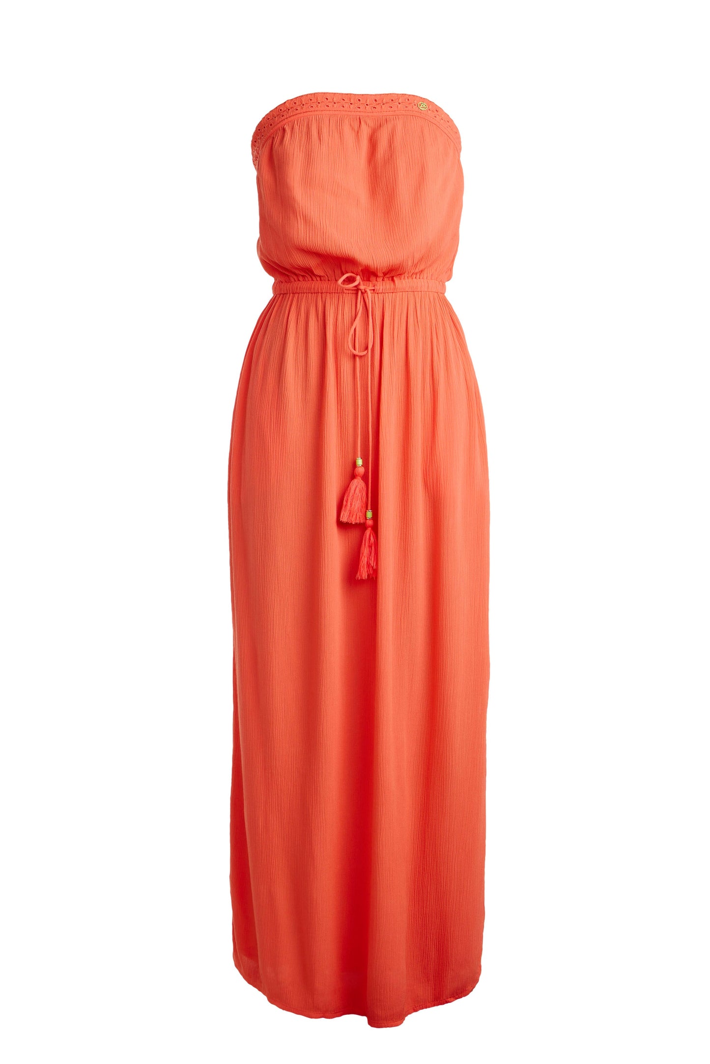 Strapless Beach Dress Coral