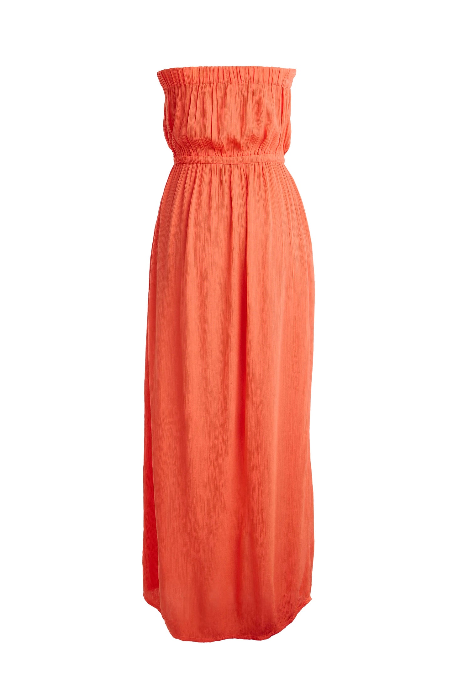 Strapless Beach Dress Coral