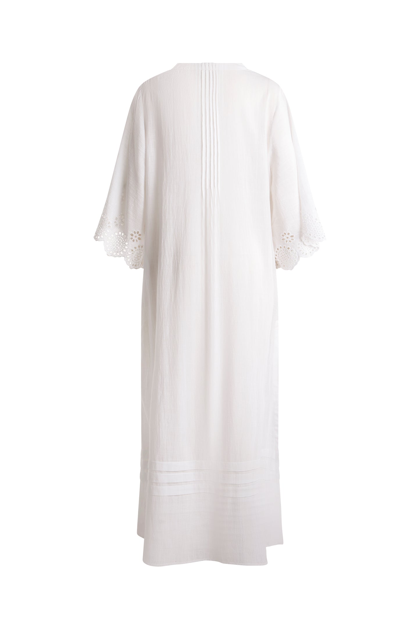 Broderie Maxi Dress White