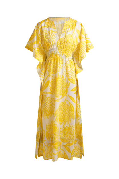 Smock Waist Maxi Dress