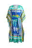 Relaxed Fit Beach Robe Blue Palm