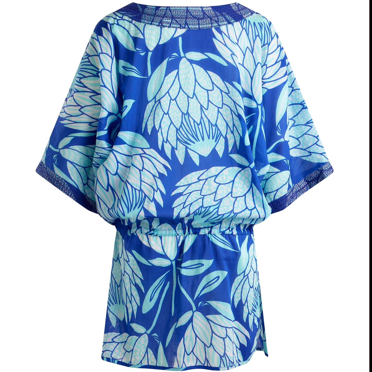 Drop Waist V-neck Short Kaftan