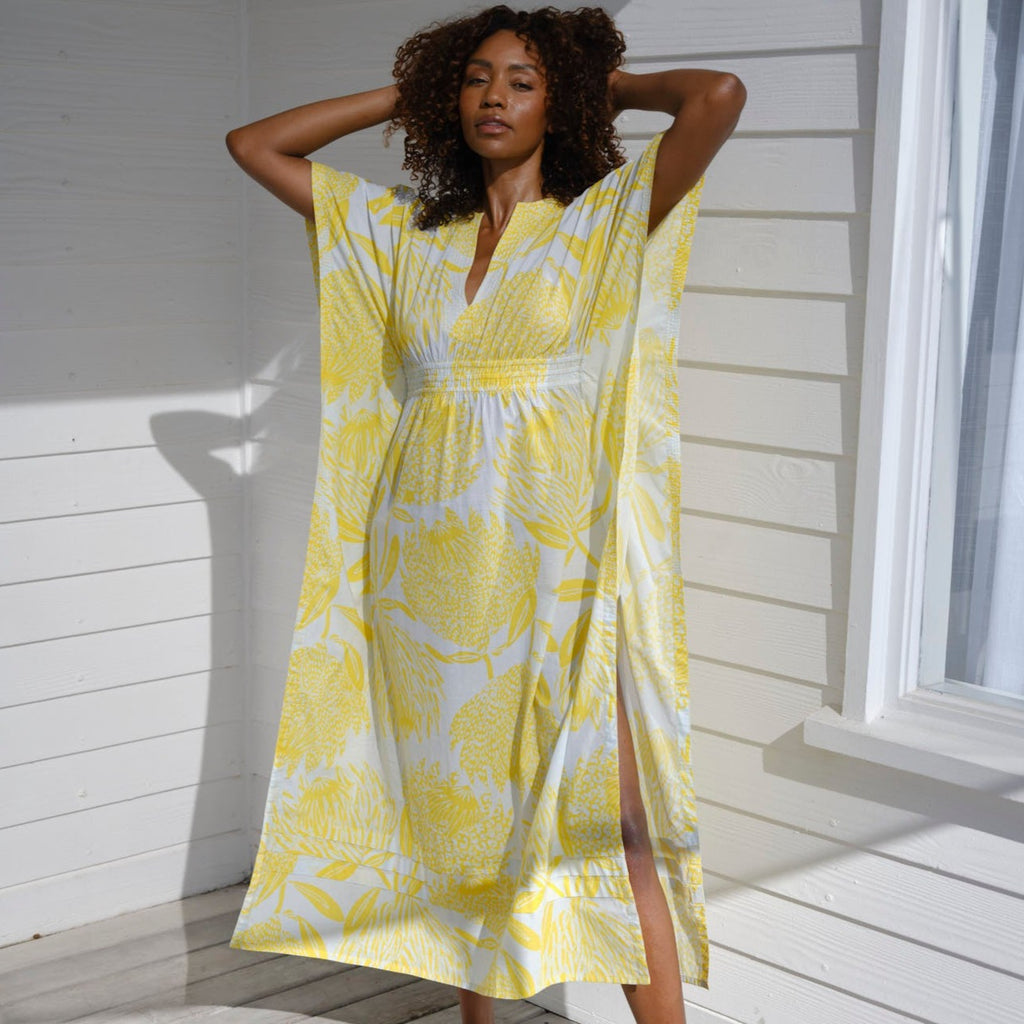 Smock Waist Maxi Dress