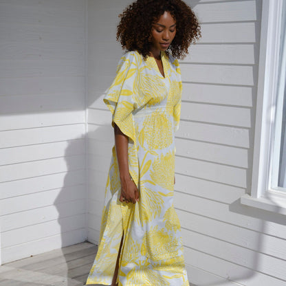 Smock Waist Maxi Dress