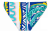 Halter Bikini Blue Palm Classic Brief
