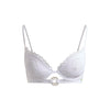 Broderie Bikini Top White