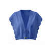 Flutter Sleeve Top Cobalt