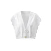 Flutter Sleeve Top White