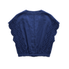 Flutter Sleeve Top Navy