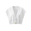 Flutter Sleeve Top White