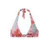 Halter Bikini Pink Palm Top