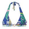 Halter Bikini Blue Palm Top