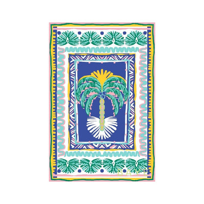 Sarong Blue Palm