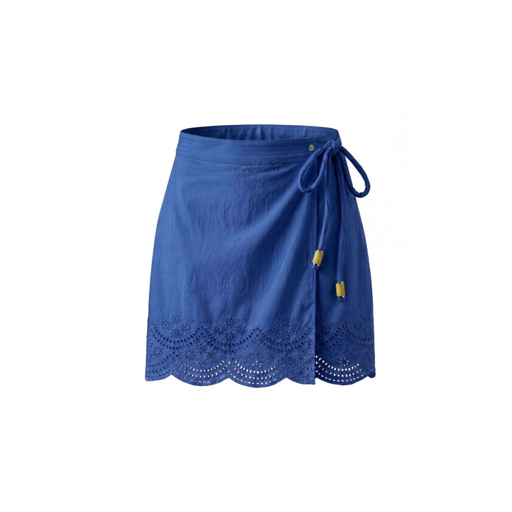 Short Wrap Skirt Cobalt