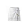 Short Wrap Skirt White